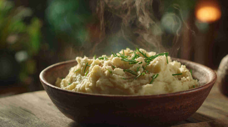 Crockpot Garlic Mashed Potatoes