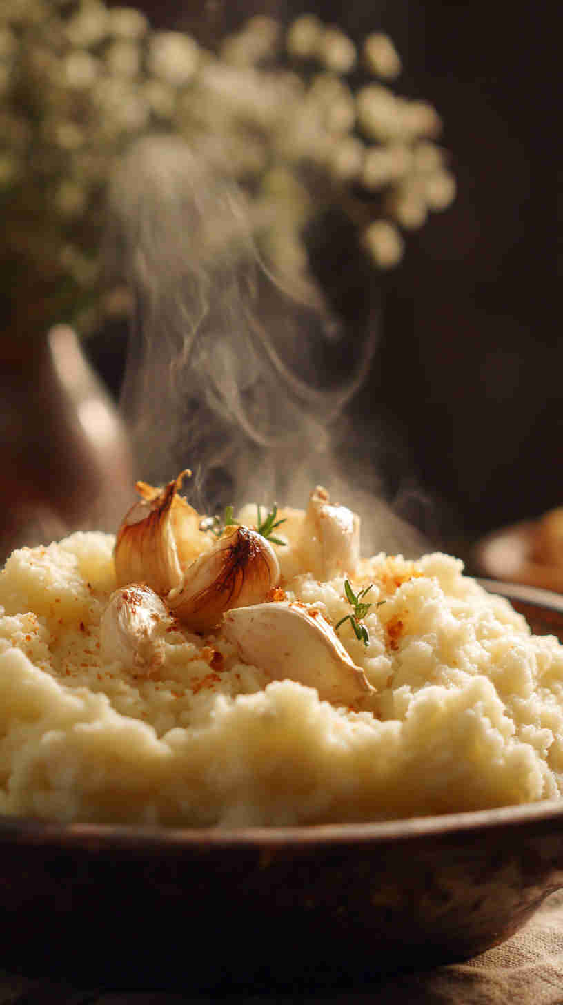 Crockpot Garlic Mashed Potatoes