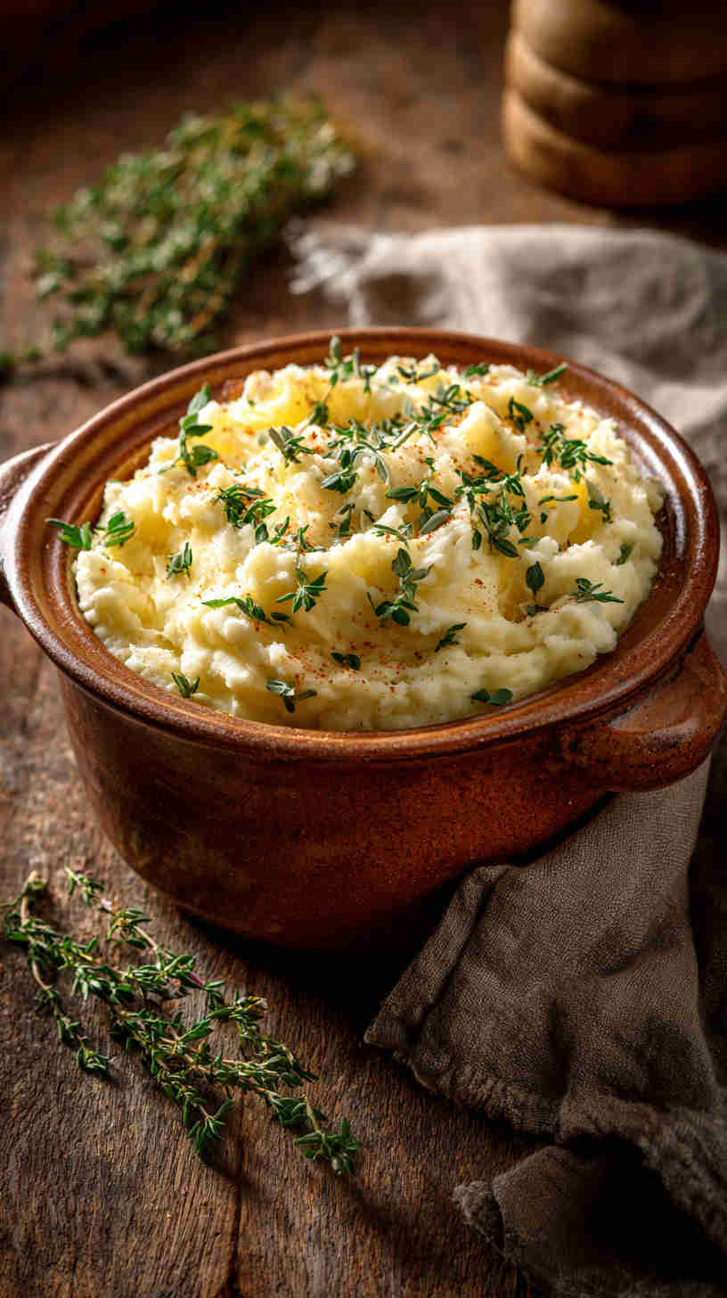 Crockpot Garlic Mashed Potatoes