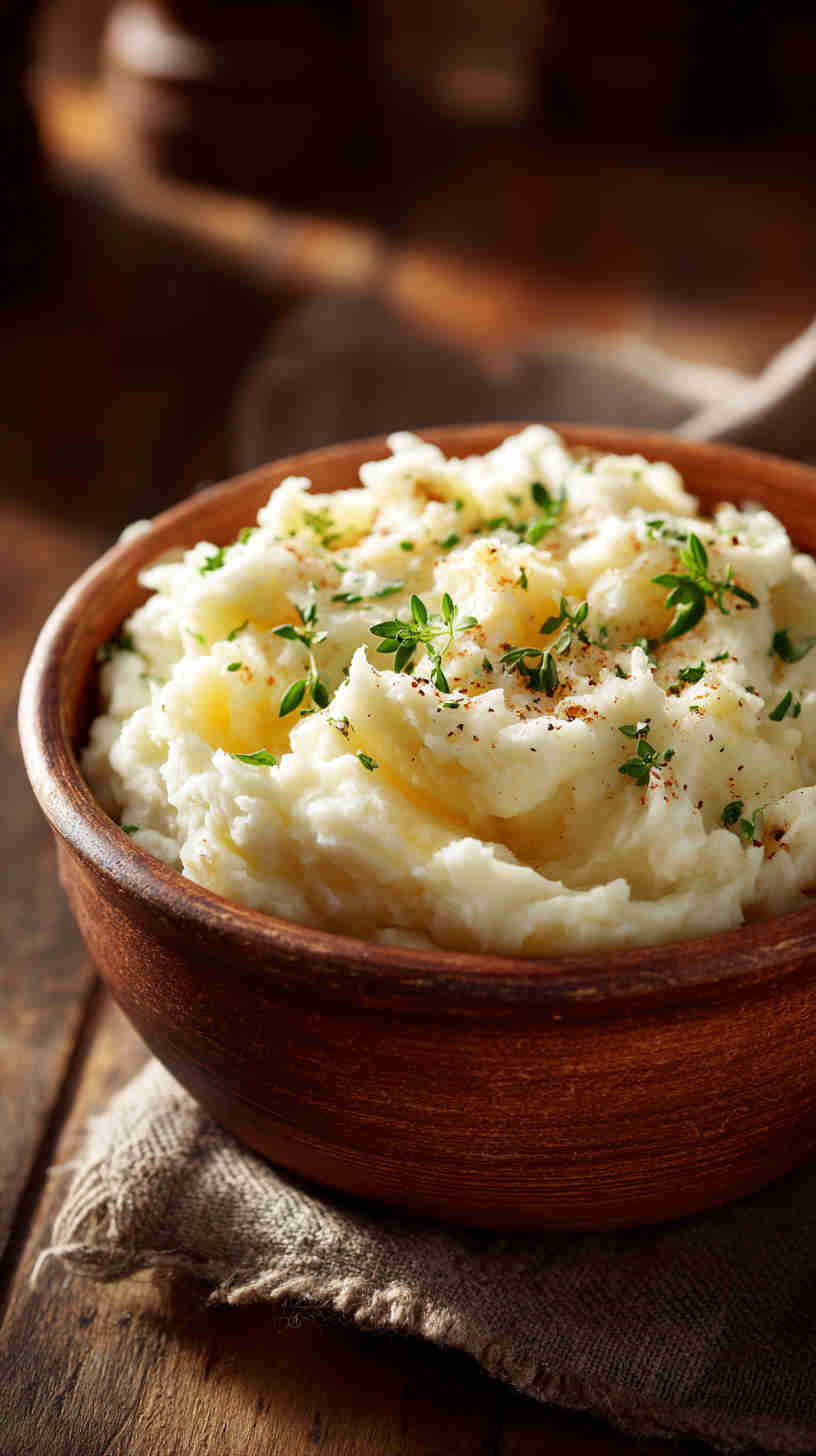 Crockpot Garlic Mashed Potatoes