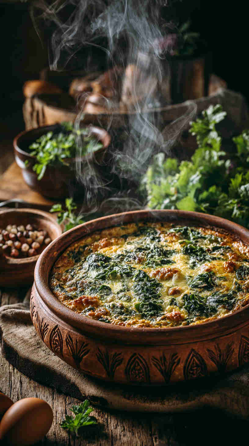 Crockpot Ham and Spinach Breakfast Casserole