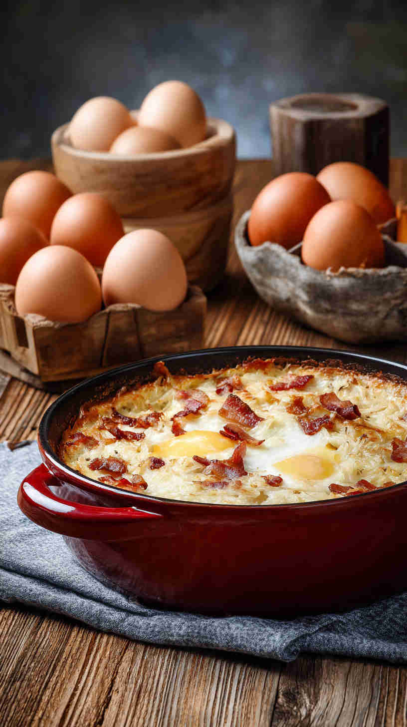 Crockpot Hash Brown and Cheese Breakfast Casserole
