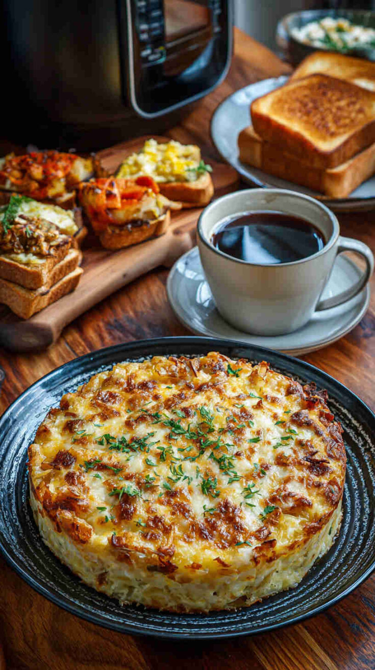 Crockpot Hash Brown and Cheese Breakfast Casserole