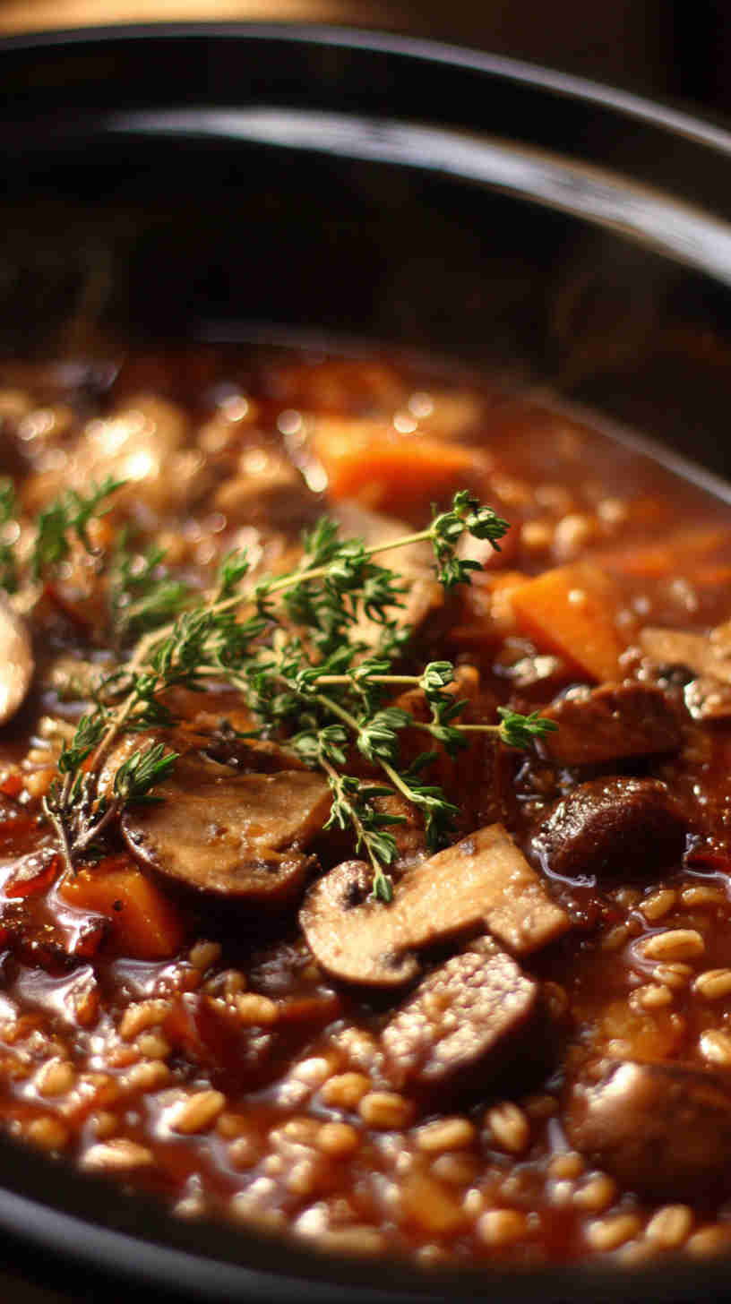 Crockpot Hearty Lentil and Veggie Stew
