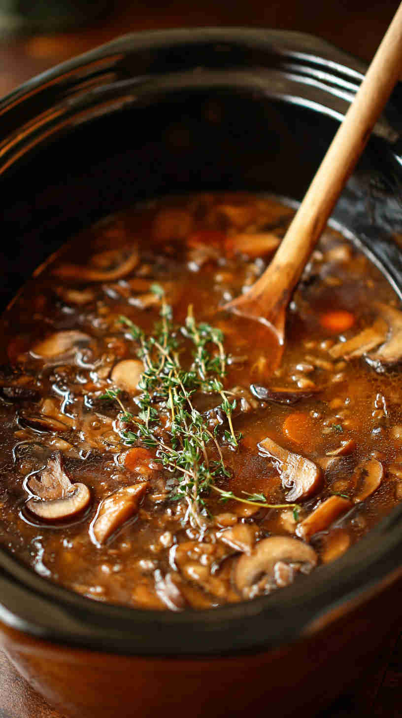 Crockpot Hearty Lentil and Veggie Stew