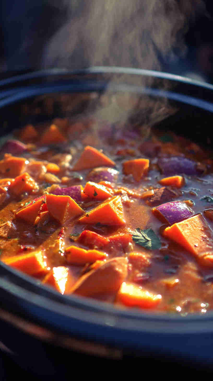 Crockpot Hearty Lentil and Veggie Stew