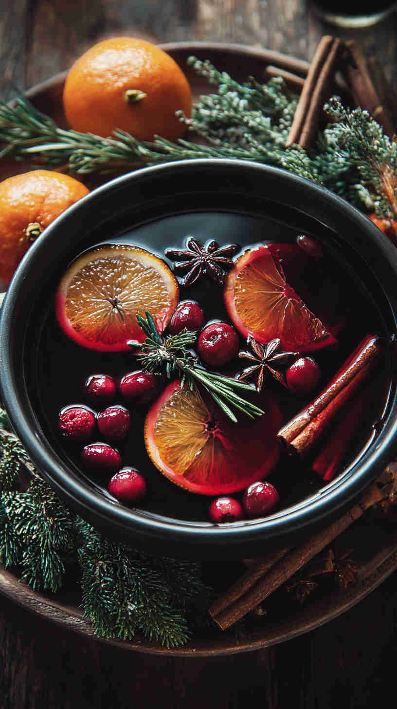 Crockpot Holiday Spiced Mulled Wine