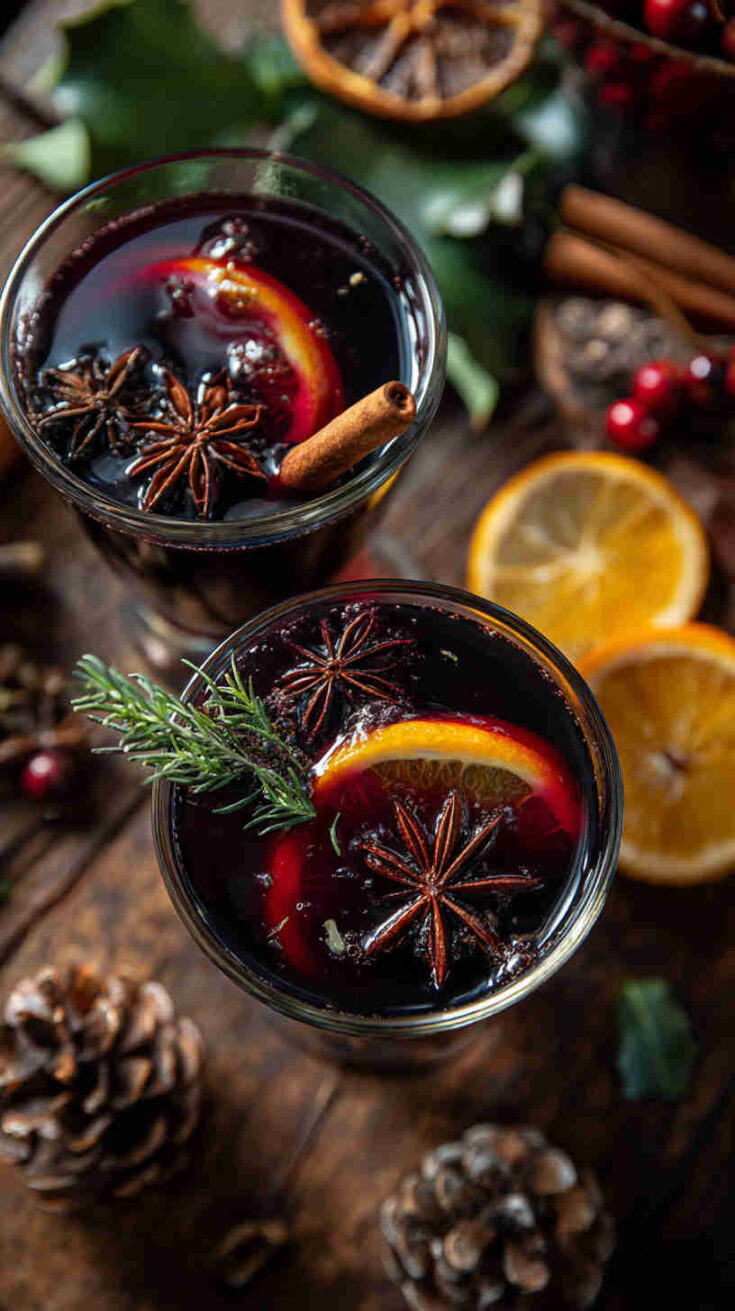 Crockpot Holiday Spiced Mulled Wine