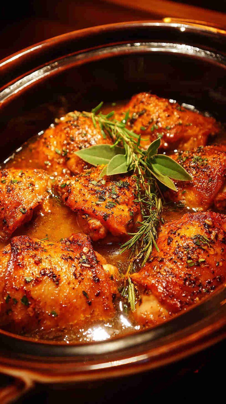 Crockpot Honey Garlic Chicken Thighs