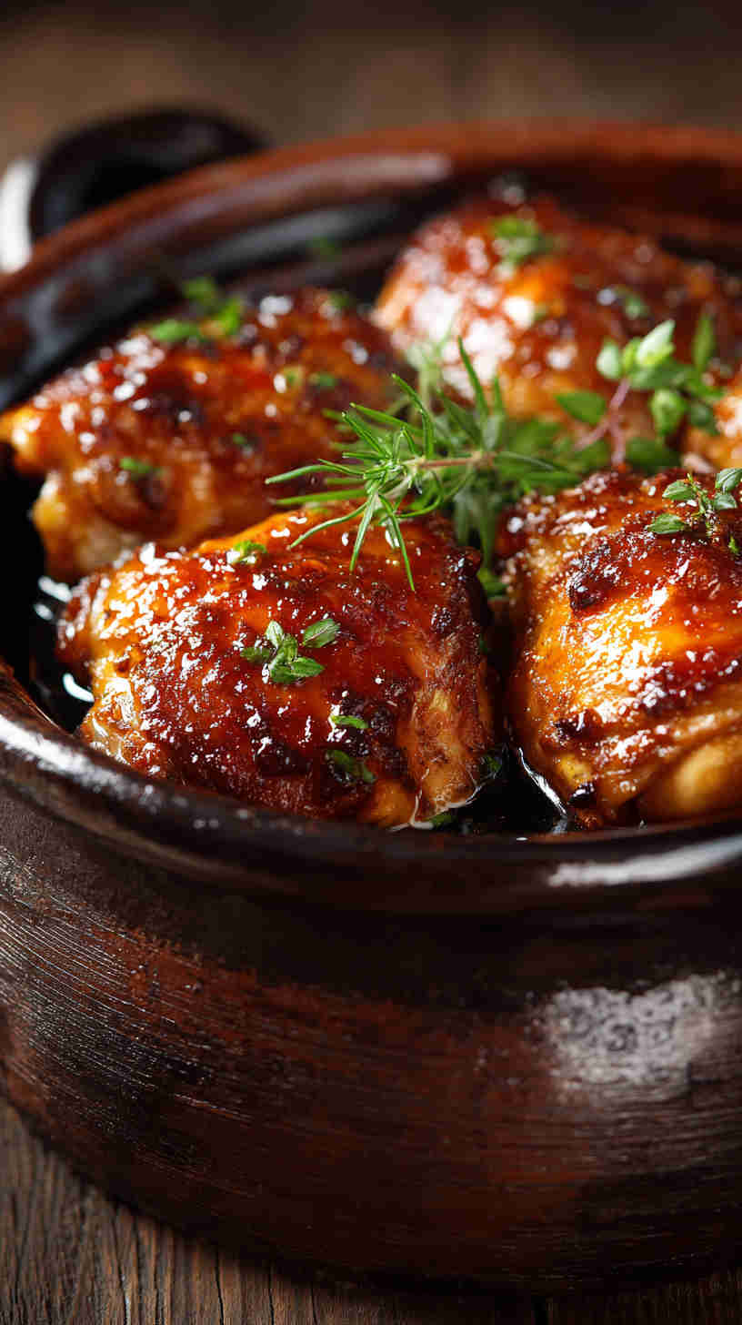 Crockpot Honey Garlic Chicken Thighs