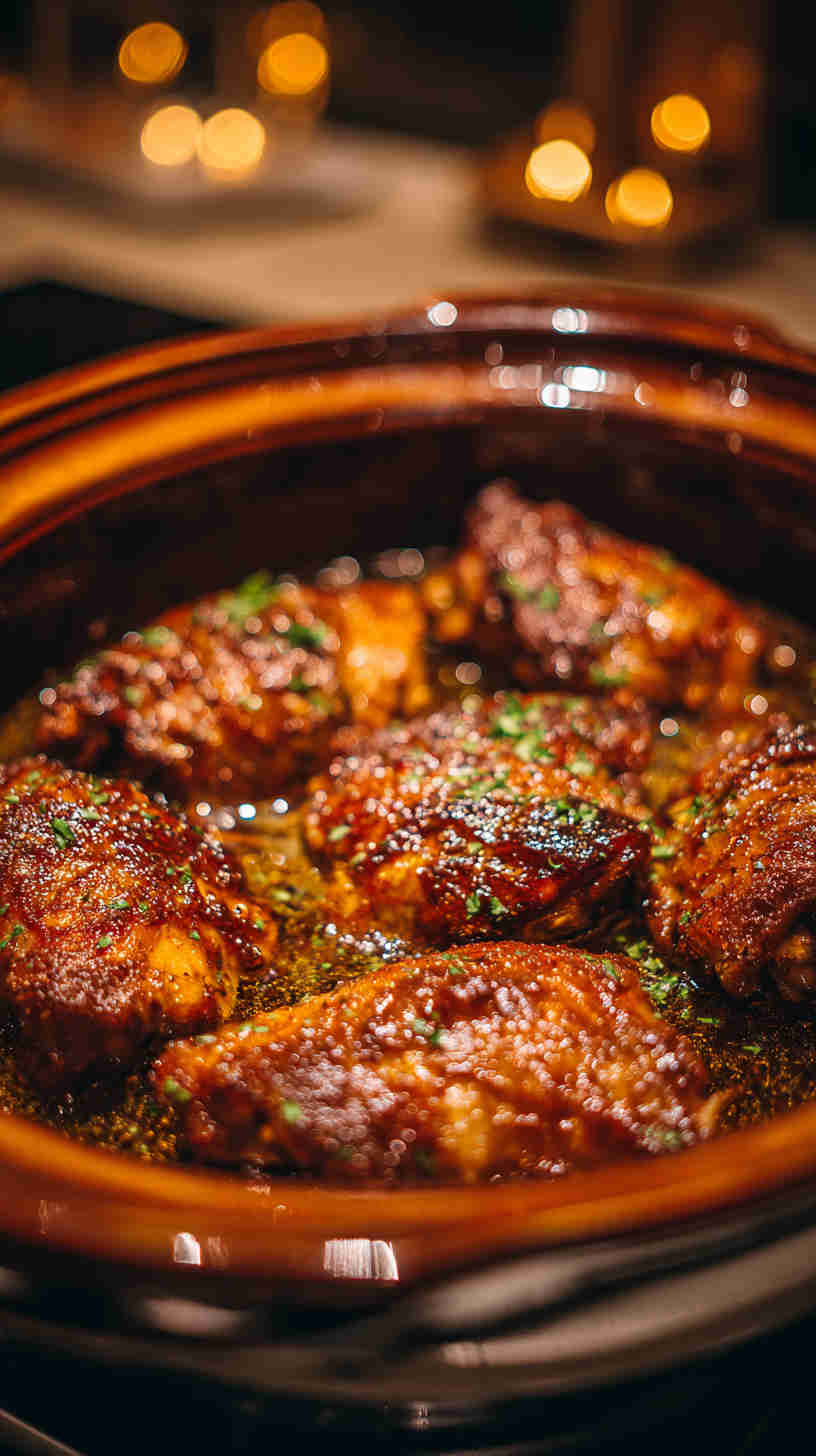 Crockpot Honey Garlic Chicken Thighs