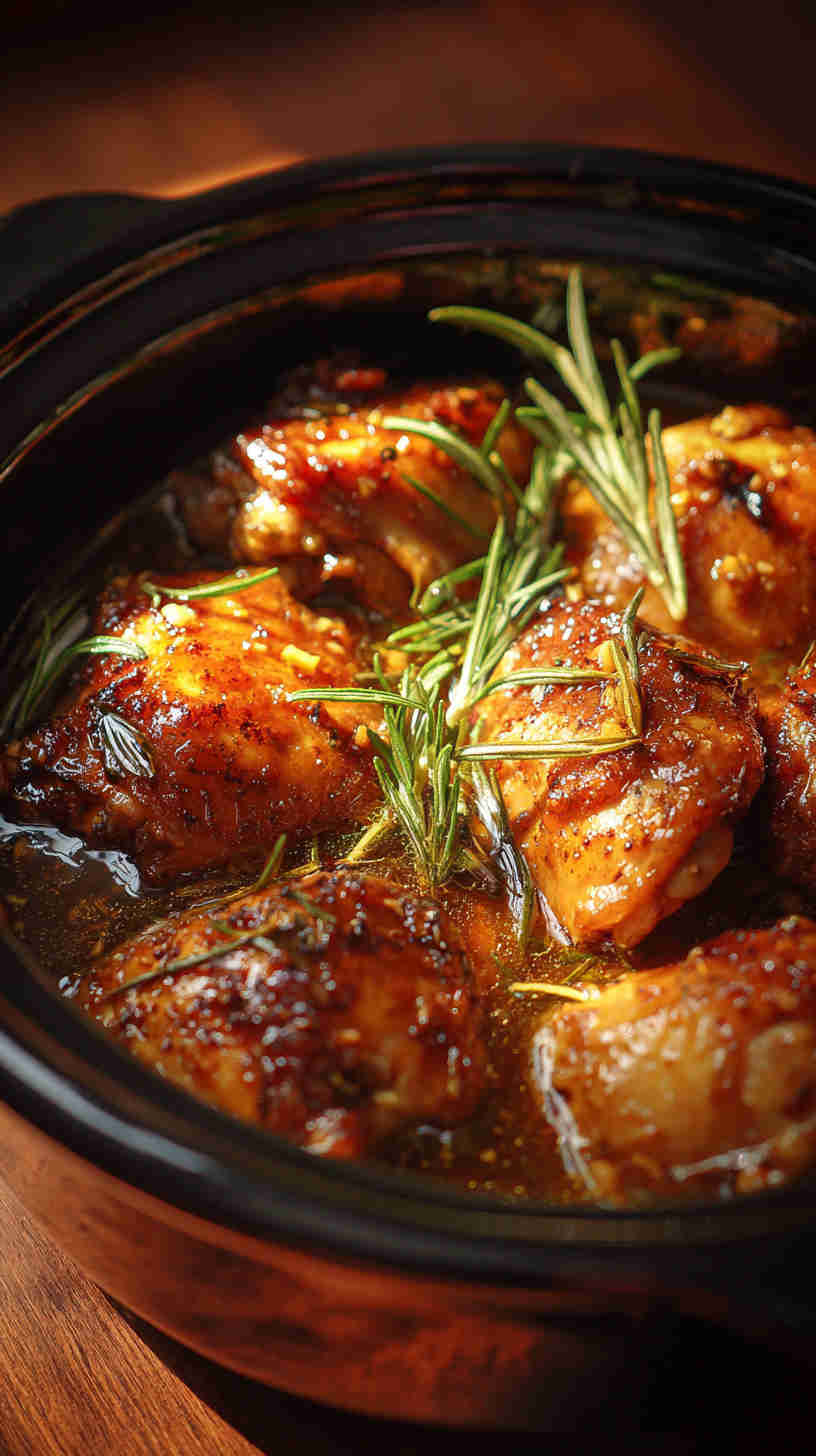 Crockpot Honey Garlic Chicken Thighs