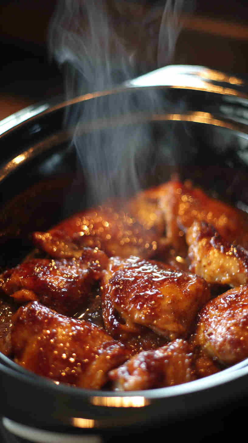 Crockpot Honey Garlic Chicken Thighs