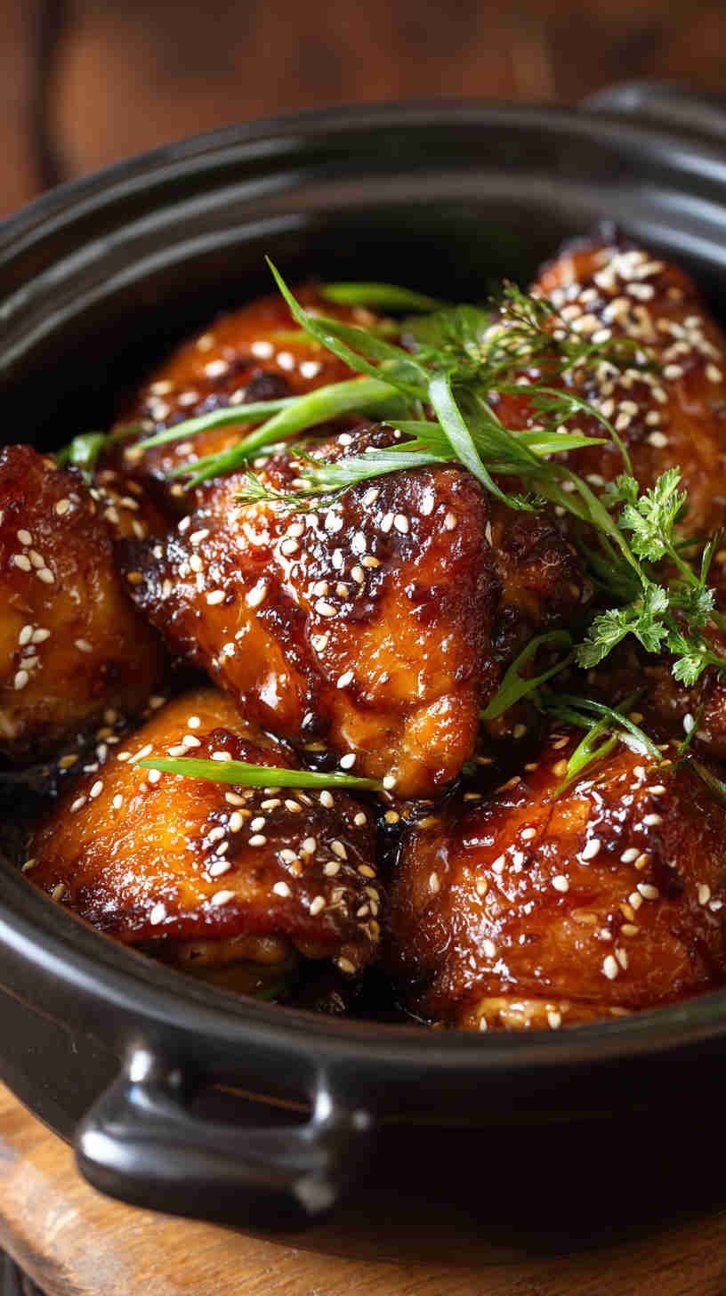 Crockpot Honey Garlic Chicken Thighs