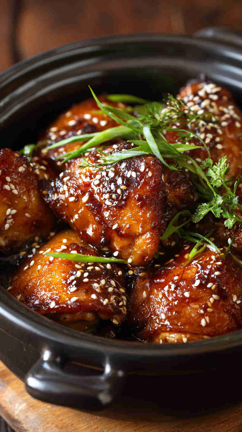 Crockpot Honey Garlic Chicken Thighs