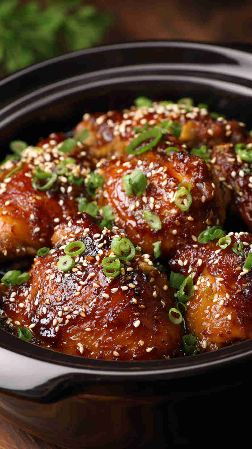 Crockpot Honey Garlic Chicken Thighs