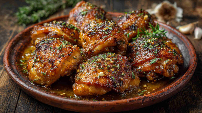 Crockpot Honey Garlic Chicken Thighs