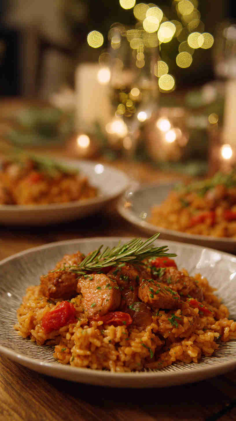 Crockpot Jambalaya with Shrimp and Andouille