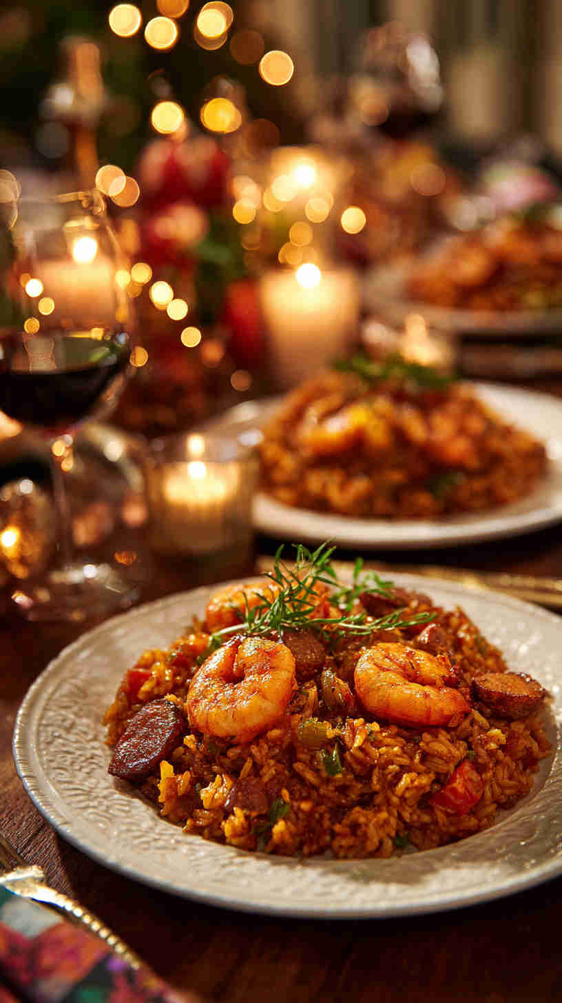 Crockpot Jambalaya with Shrimp and Andouille