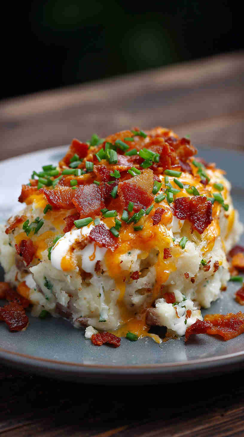 Crockpot Loaded Baked Potato Casserole