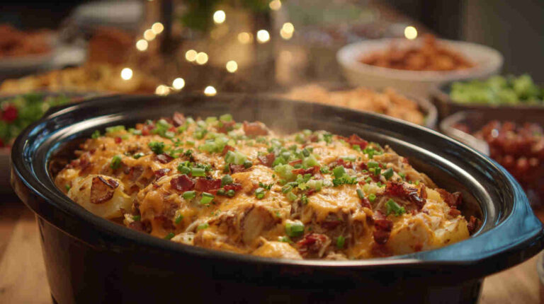 Crockpot Loaded Baked Potato Casserole