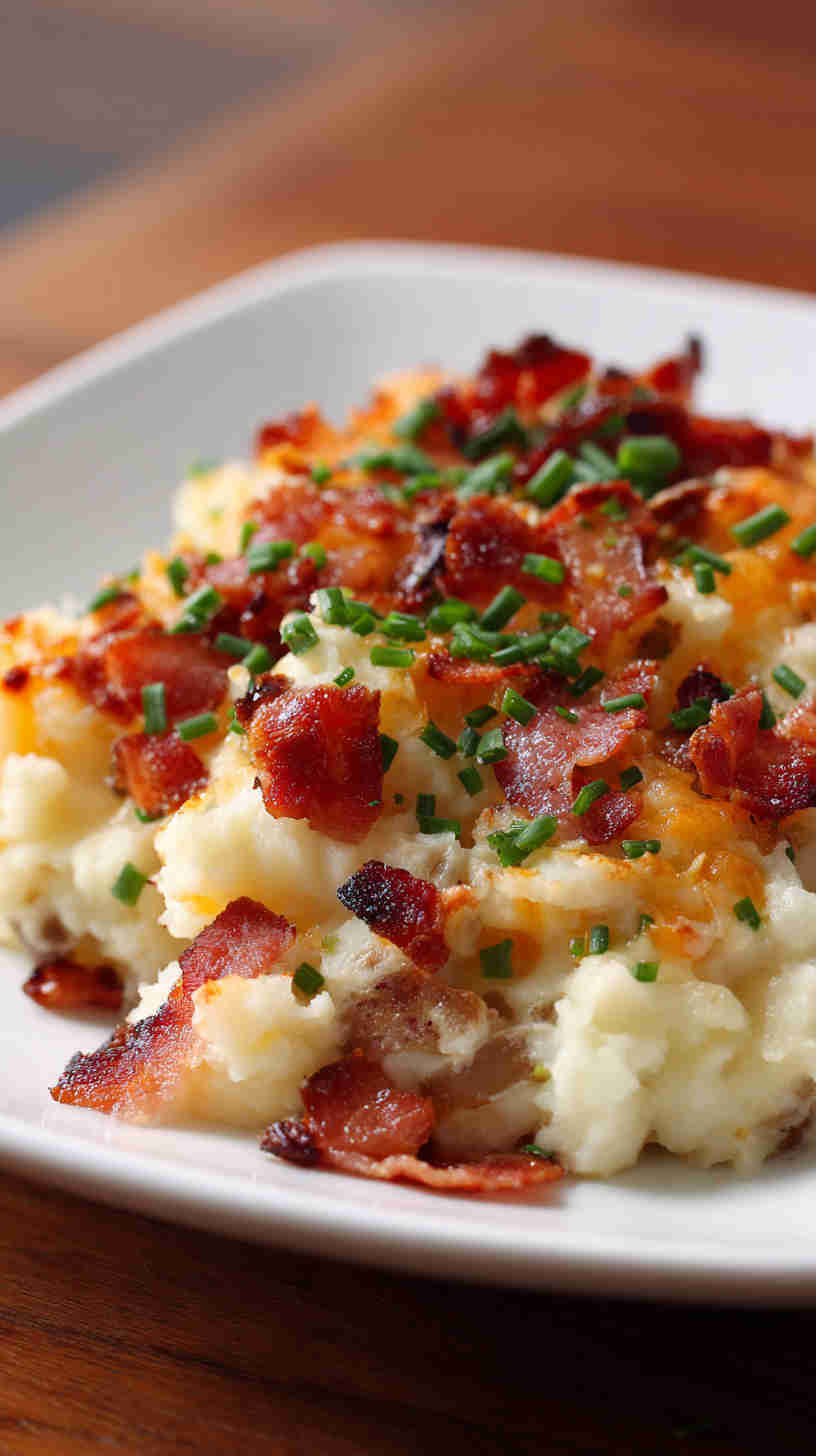 Crockpot Loaded Baked Potato Casserole