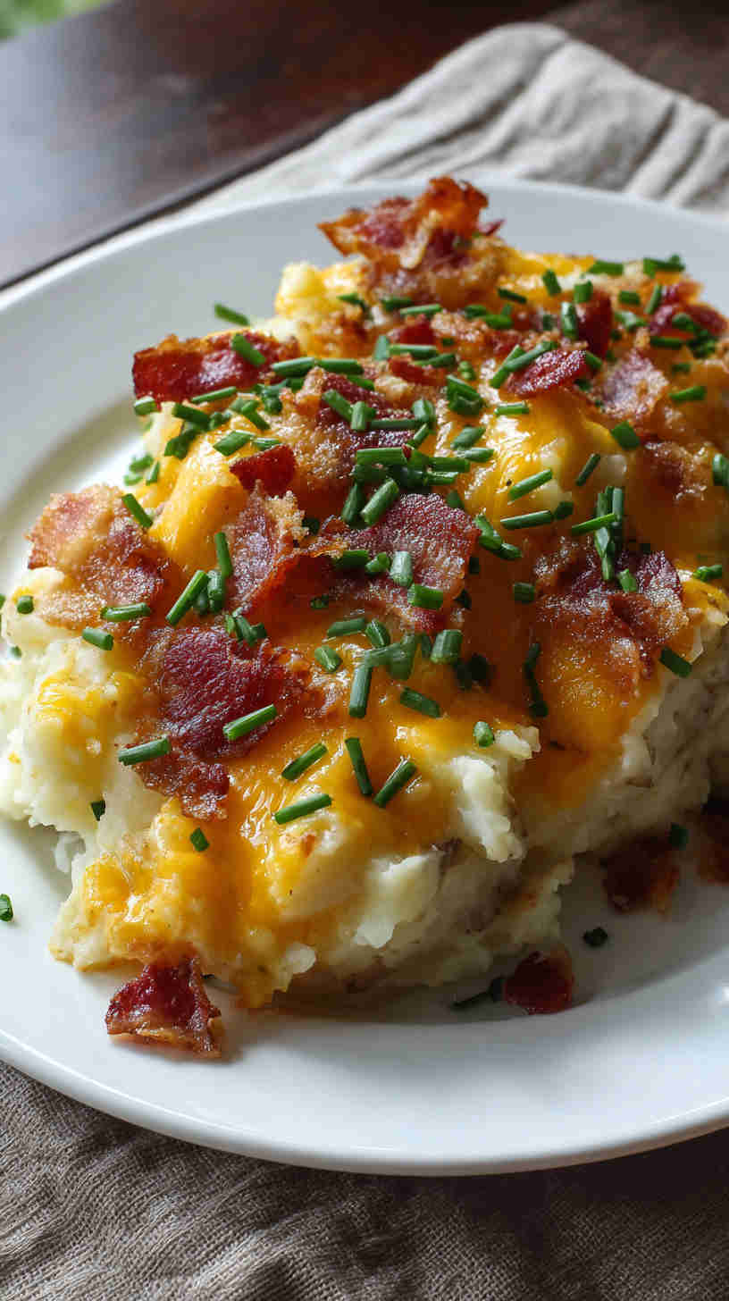 Crockpot Loaded Baked Potato Casserole