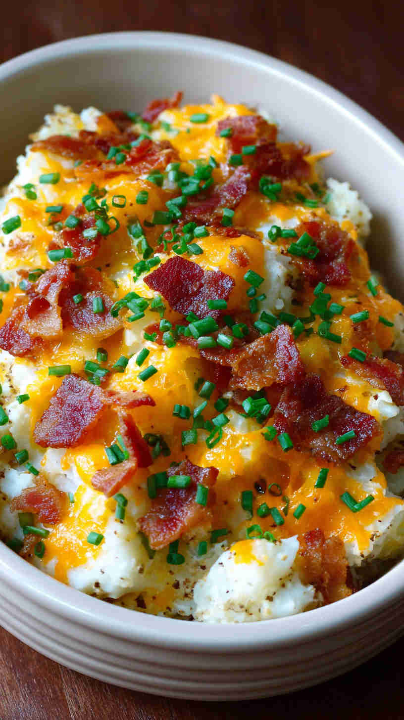 Crockpot Loaded Baked Potato Casserole