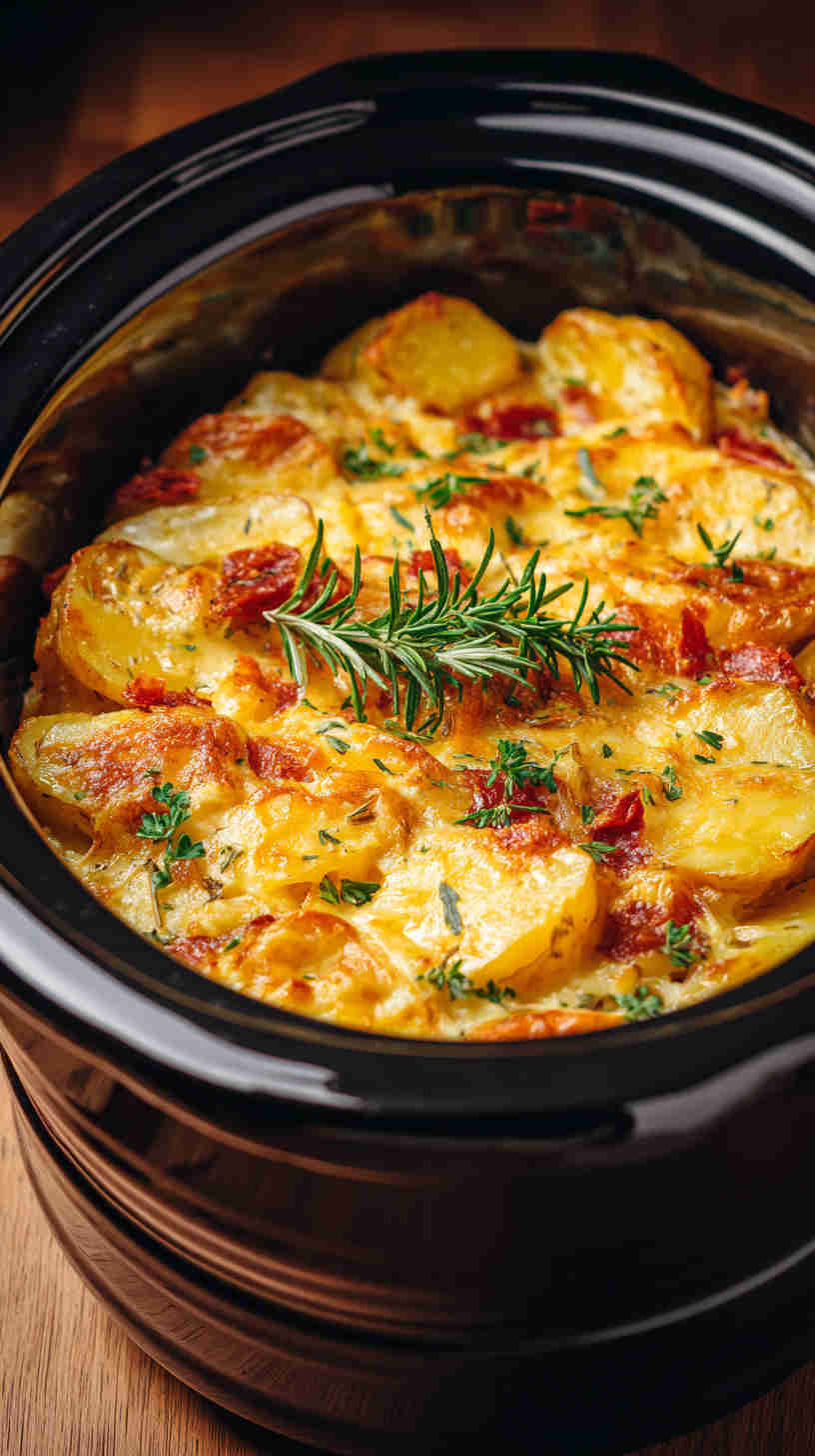 Crockpot Loaded Baked Potato Casserole