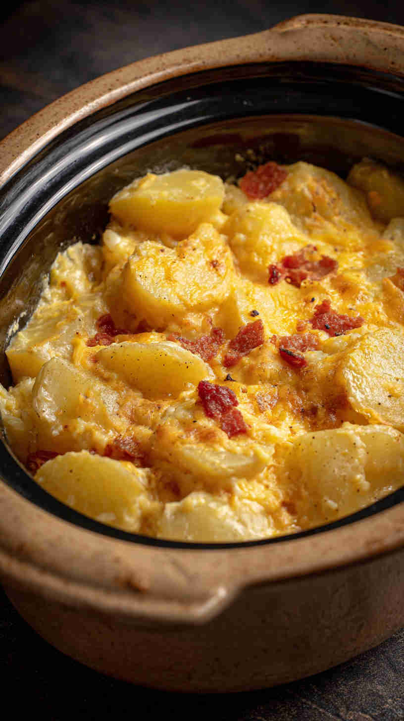 Crockpot Loaded Baked Potato Casserole