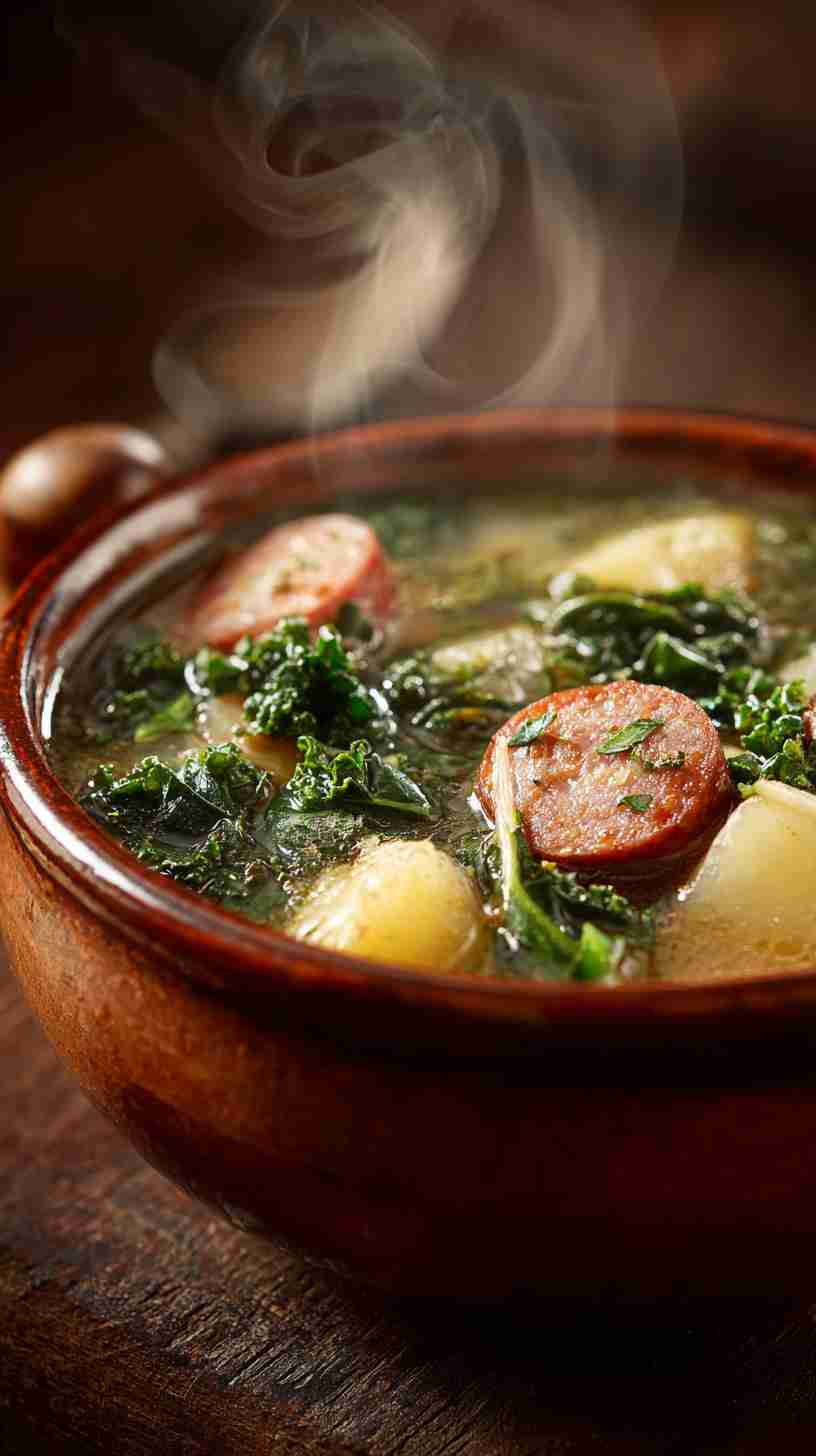 Crockpot Sausage and Kale Soup