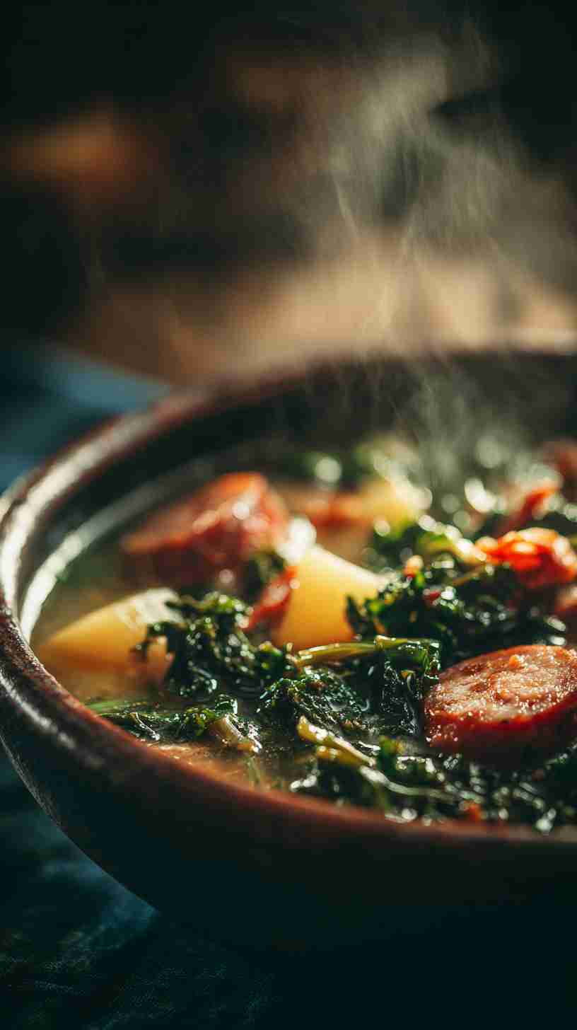 Crockpot Sausage and Kale Soup
