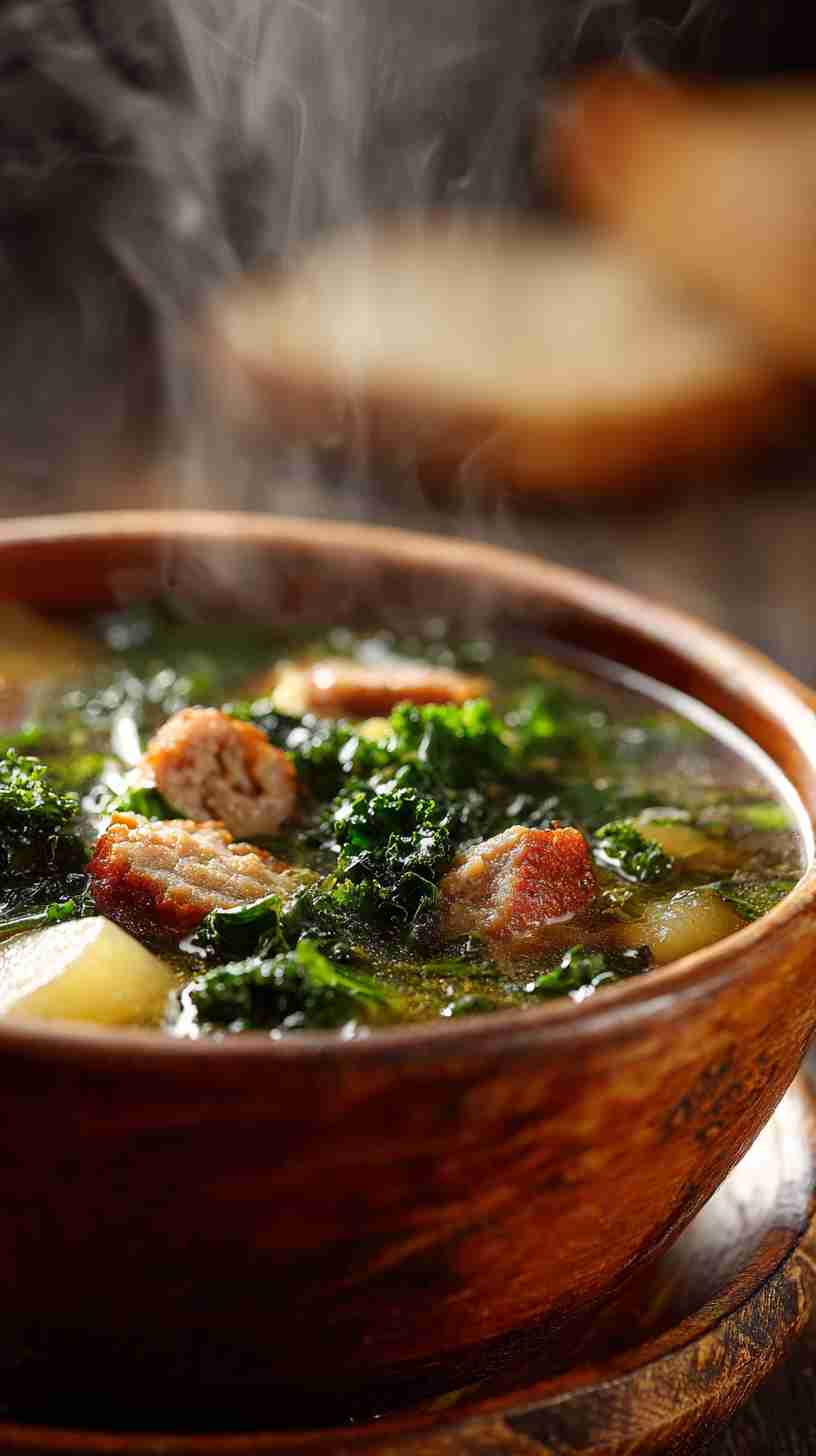 Crockpot Sausage and Kale Soup