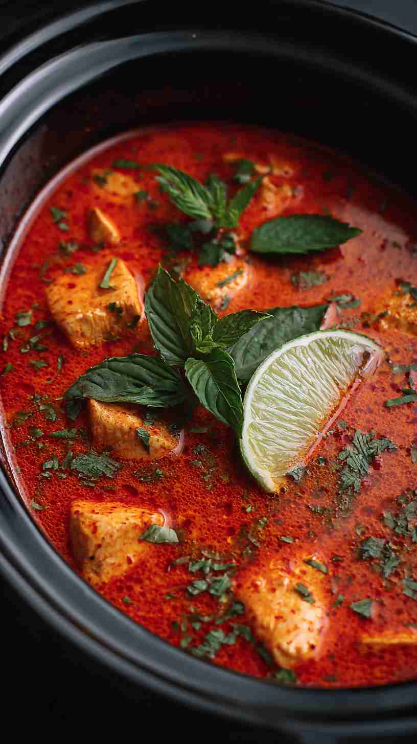 Crockpot Thai Coconut Curry Soup