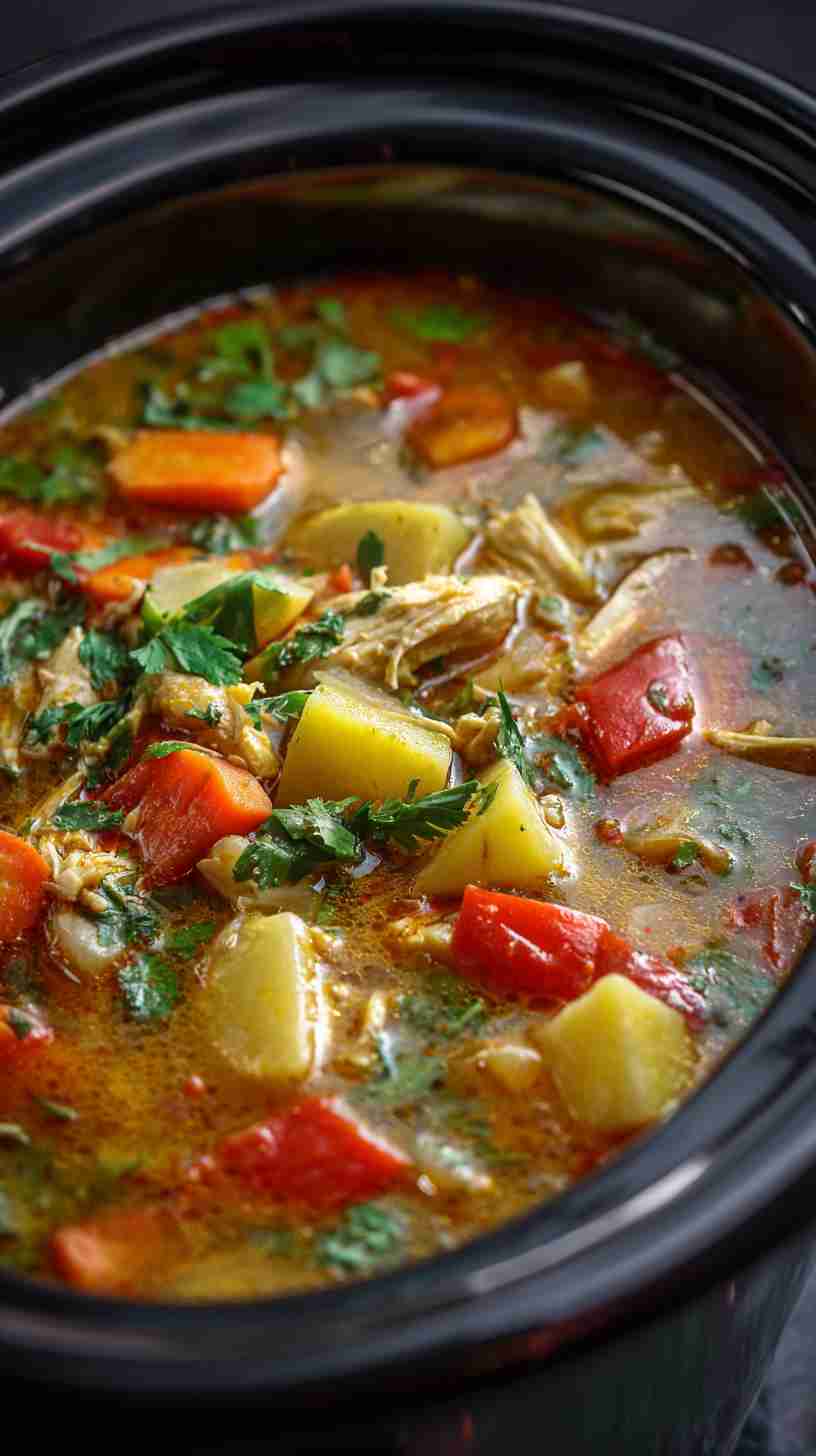 Crockpot Thai Coconut Curry Soup
