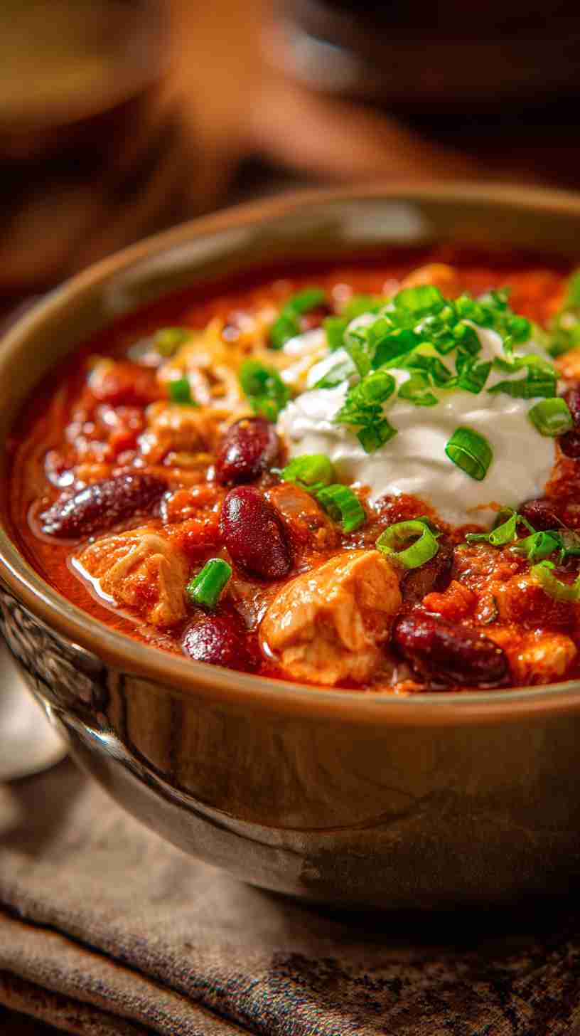 Crockpot White Chicken Chili with Lime