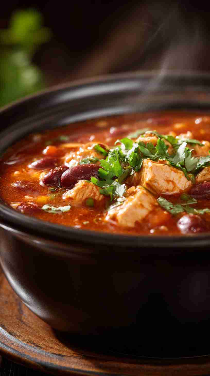 Crockpot White Chicken Chili with Lime