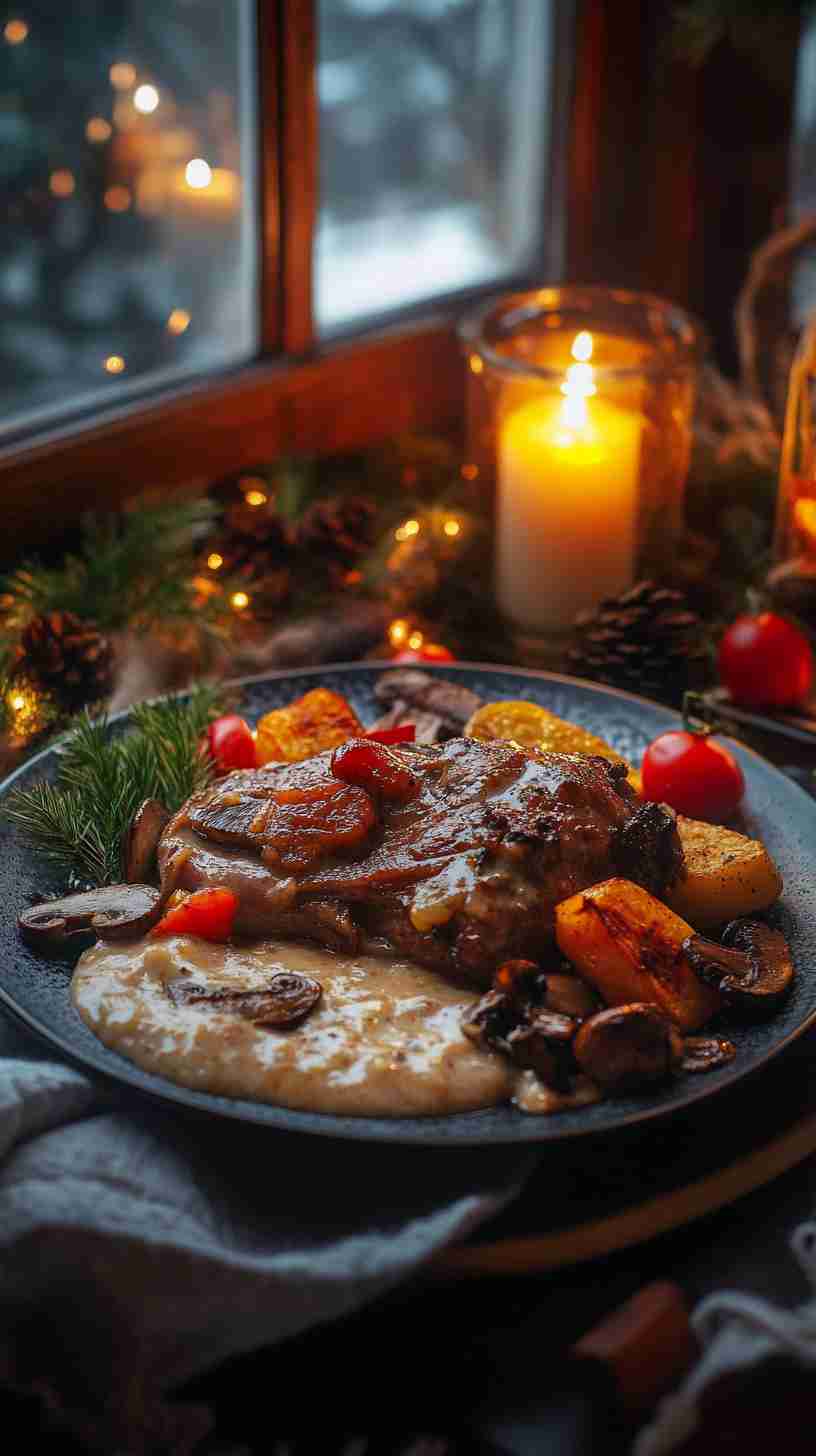 Easy Crock Pot Arm Roast with Creamy Mushroom Sauce