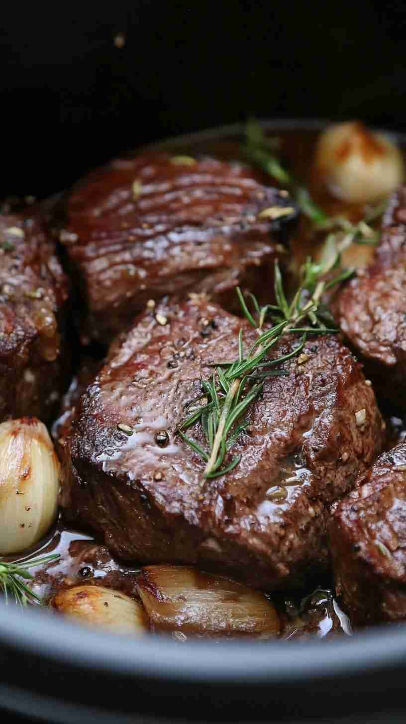Easy Garlic & Onion Beef Arm Roast in the Slow Cooker Easy Garlic & Onion Beef Arm Roast in the Slow Cooker