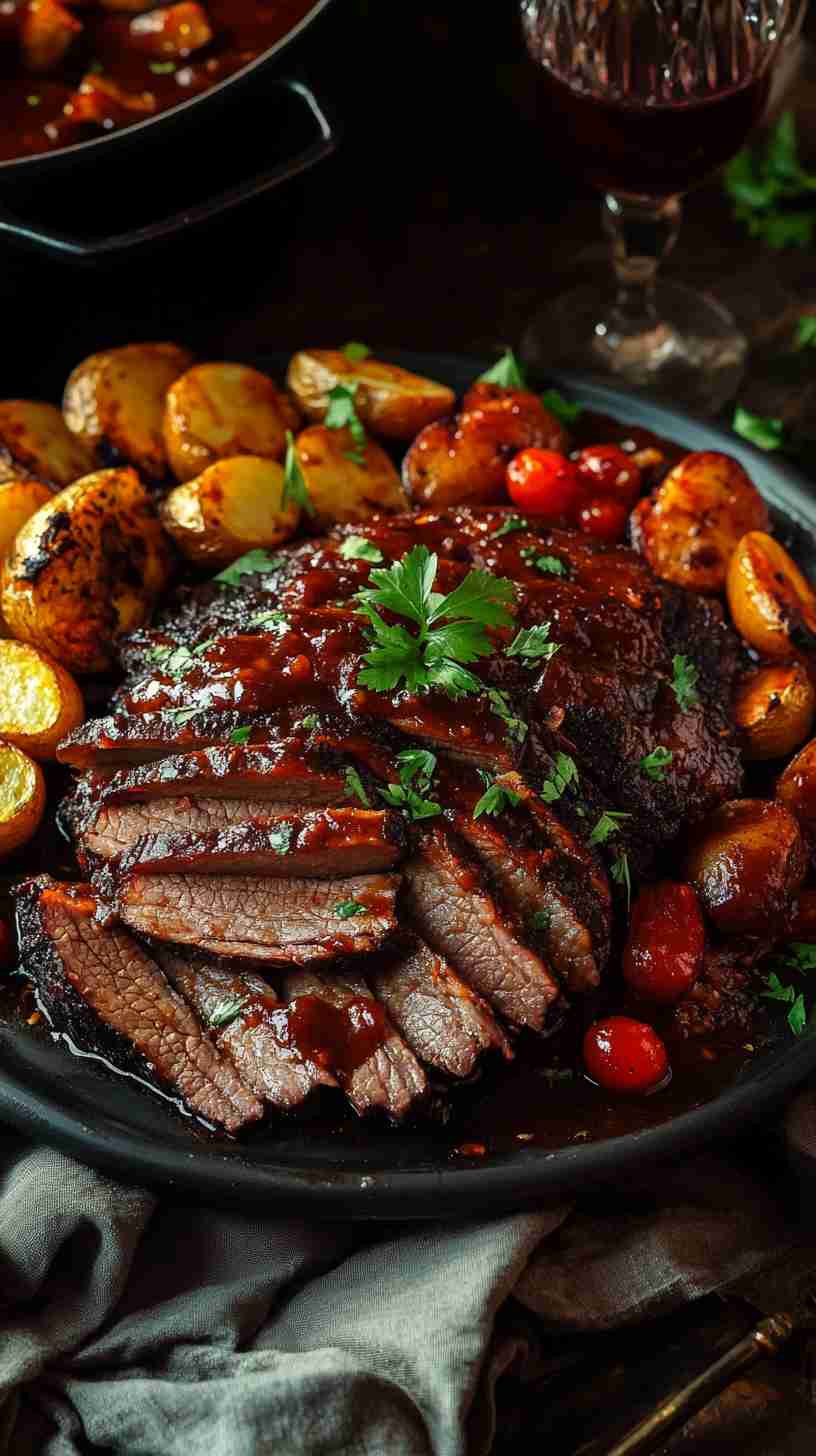 Fall-Apart Slow Cooker BBQ Brisket Perfection