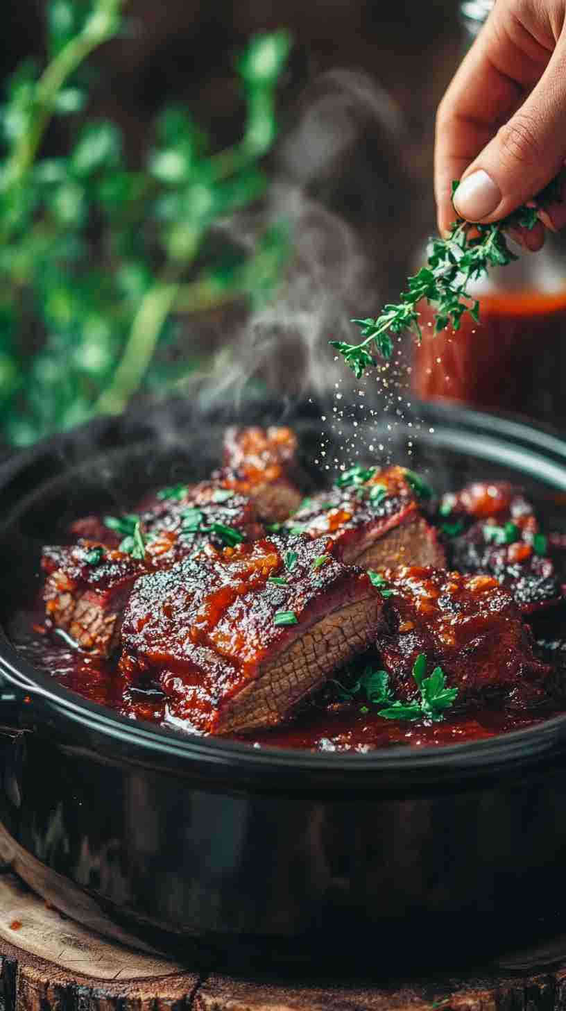 Fall-Apart Slow Cooker BBQ Brisket Perfection