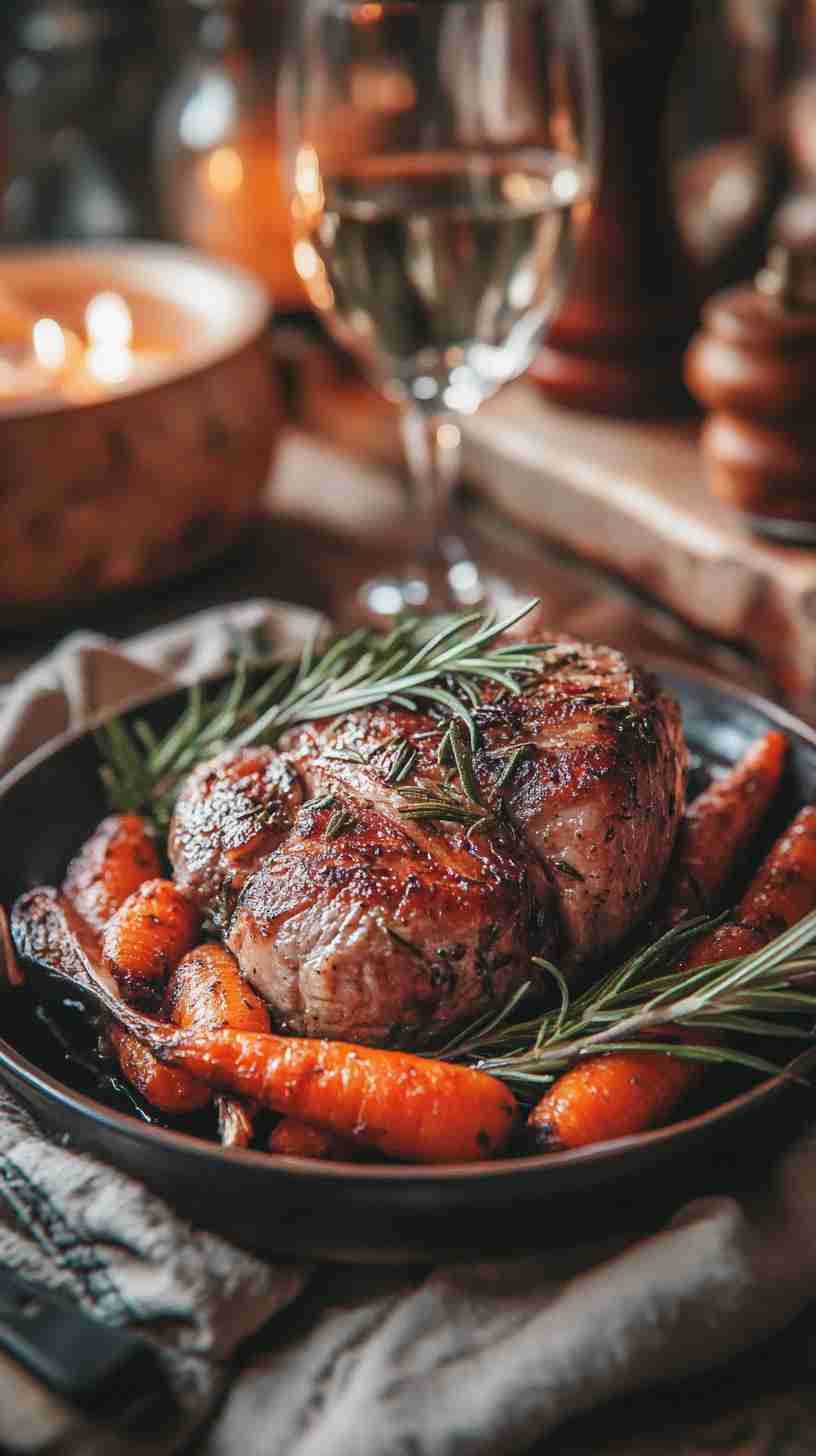 Garlic and Rosemary Pork Tenderloin Slow Cooked to Perfection