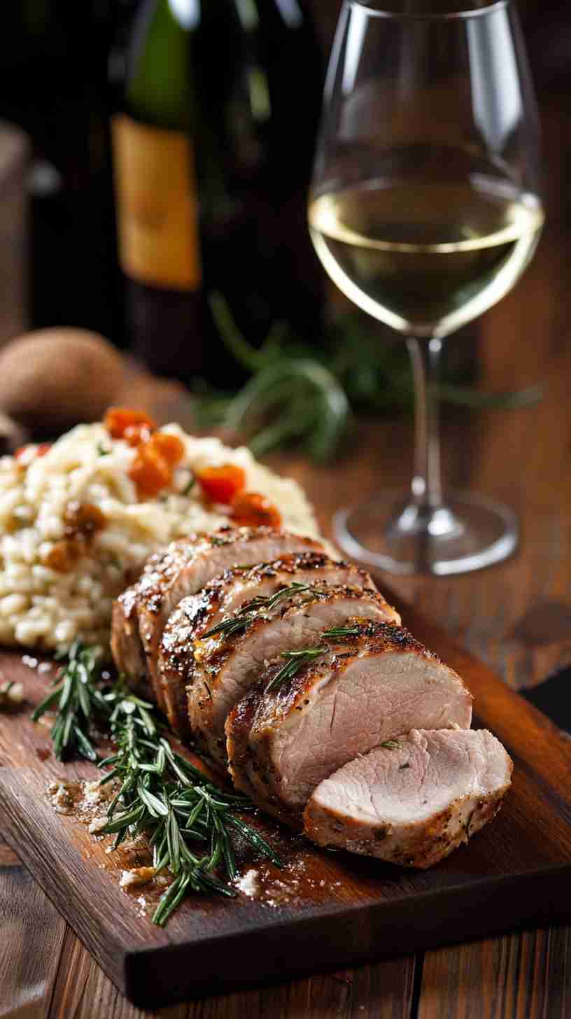 Garlic and Rosemary Pork Tenderloin Slow Cooked to Perfection