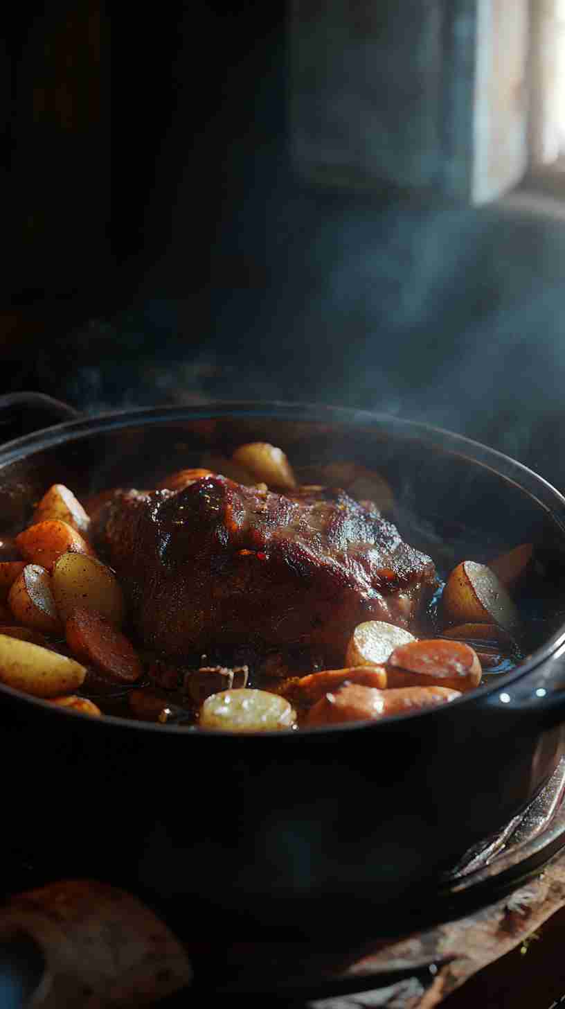 Hearty Crock Pot Arm Roast with Potatoes and Carrots