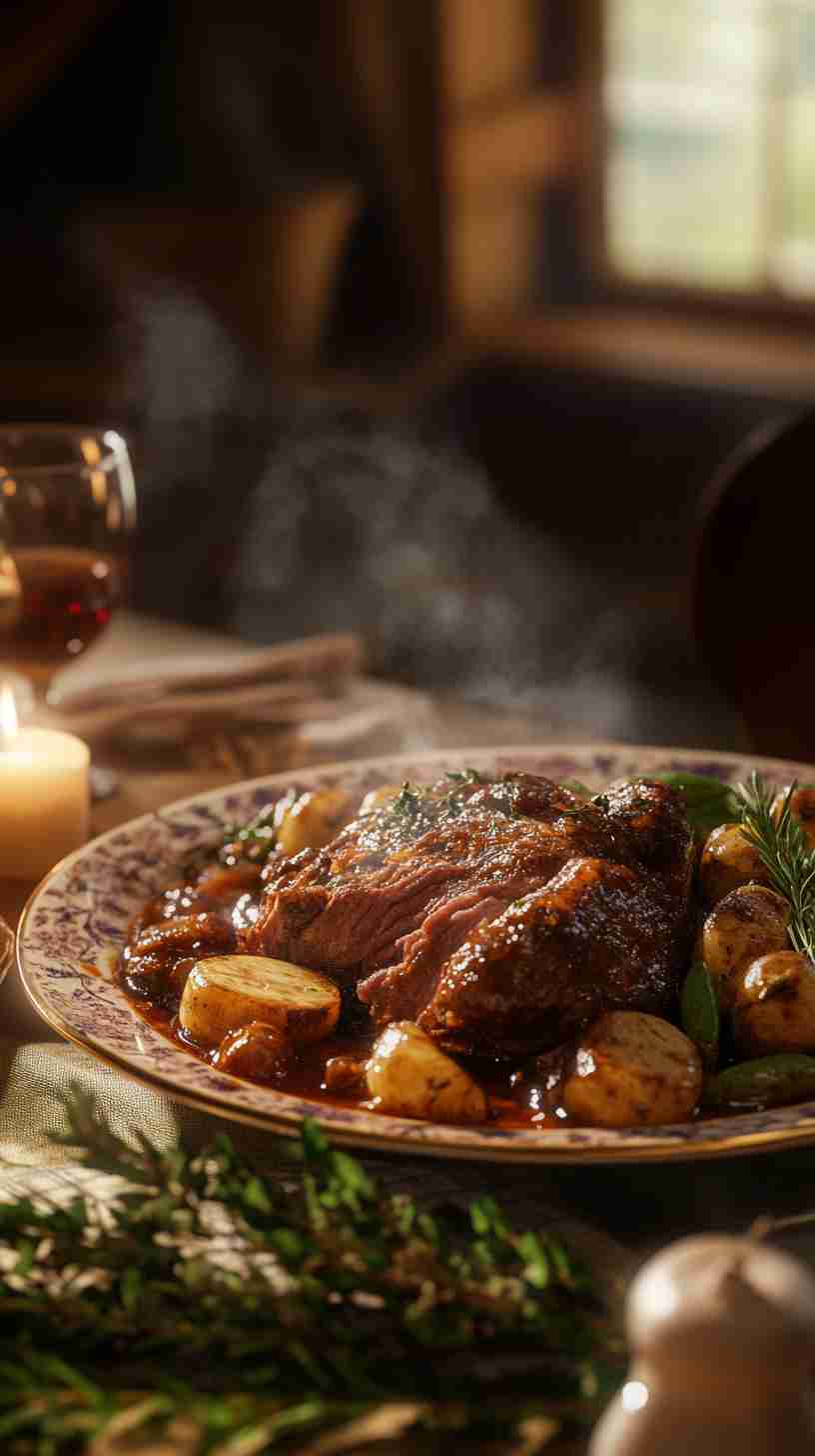 Hearty Crock Pot Arm Roast with Potatoes and Carrots