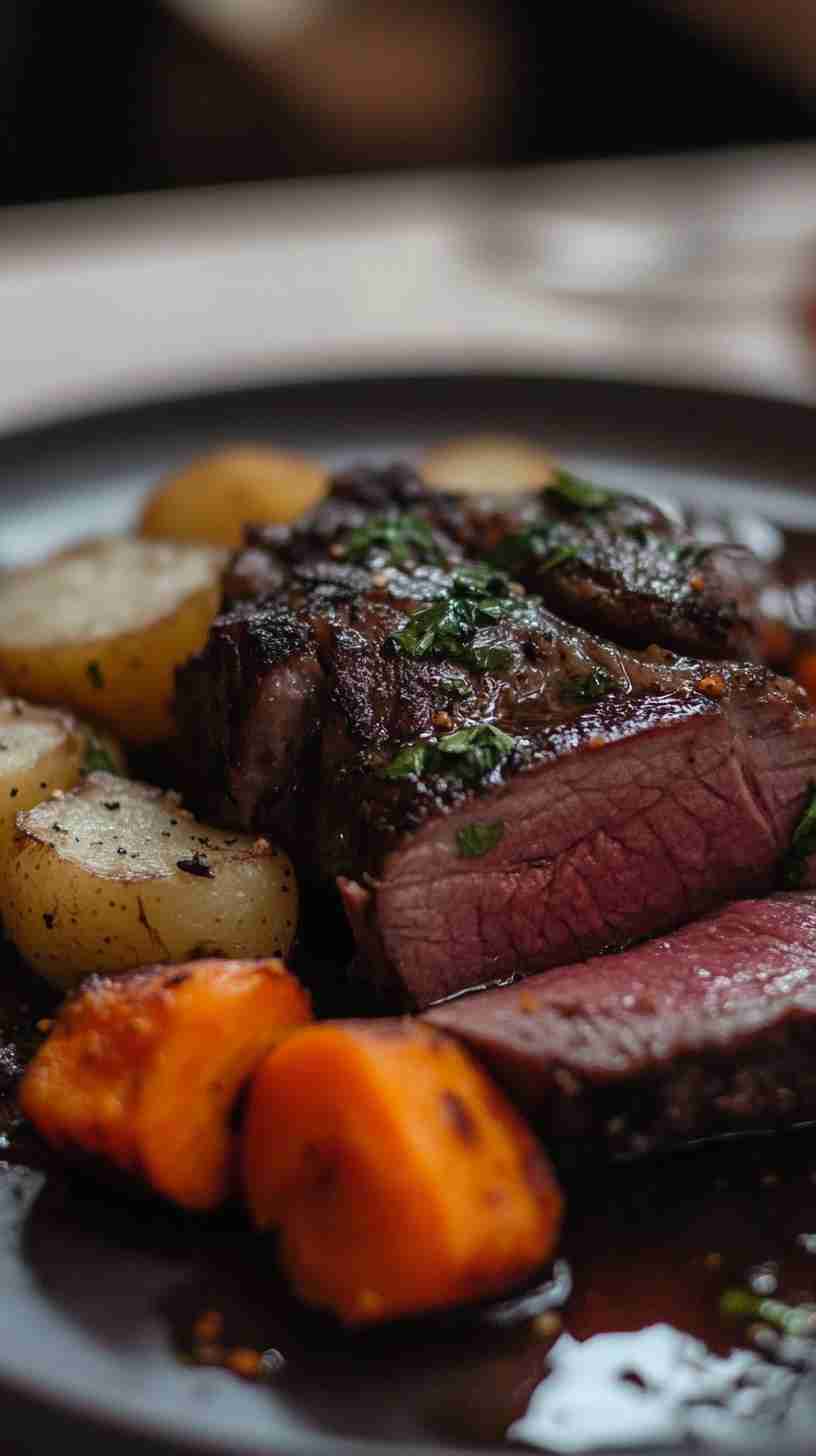 Hearty Crock Pot Arm Roast with Potatoes and Carrots