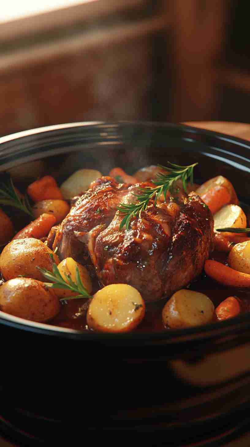 Hearty Crock Pot Arm Roast with Potatoes and Carrots