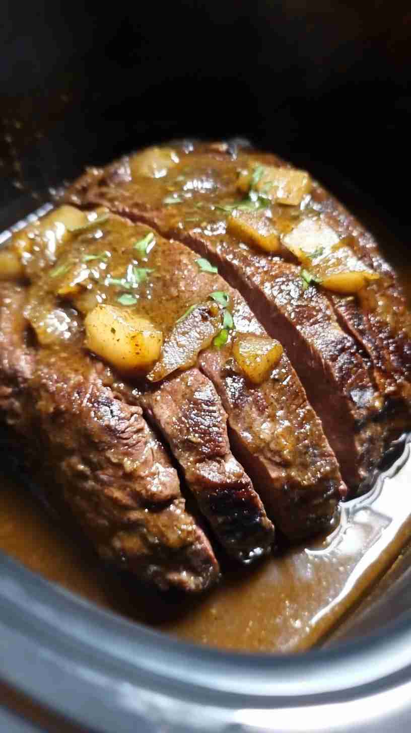 Hearty Crock Pot Beef Arm Roast with Gravy