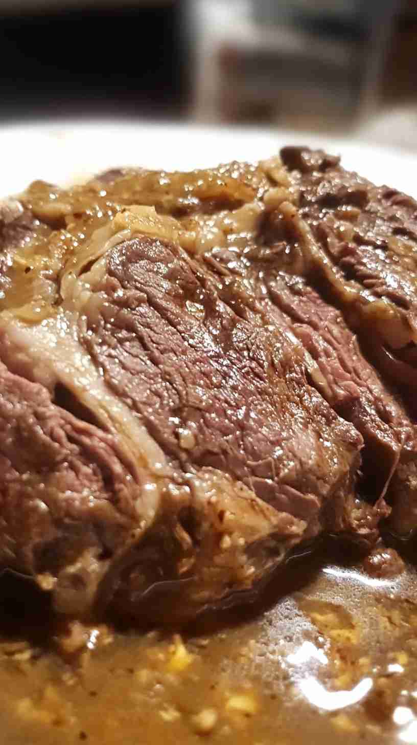 Hearty Crock Pot Beef Arm Roast with Gravy