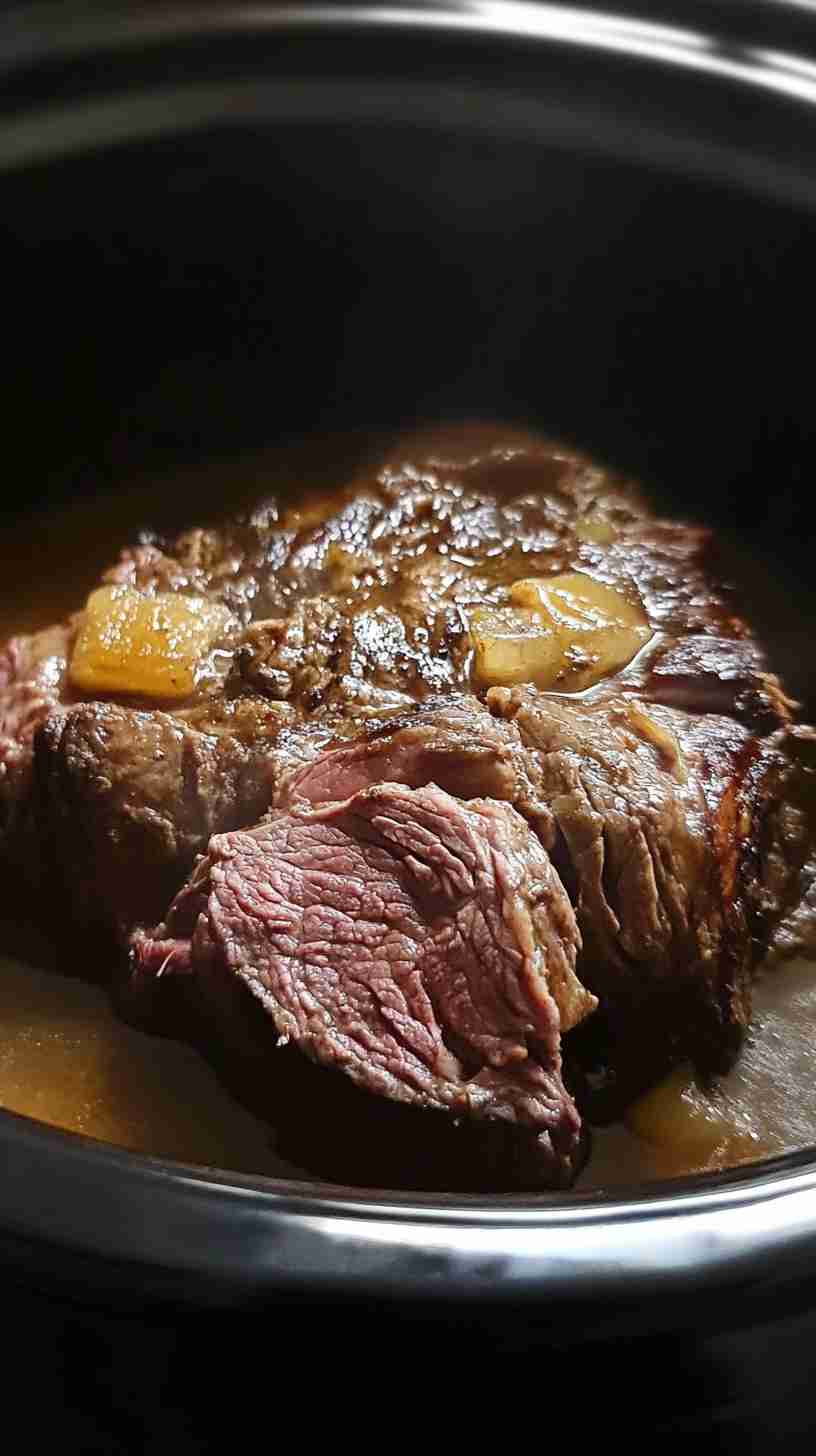 Hearty Crock Pot Beef Arm Roast with Gravy